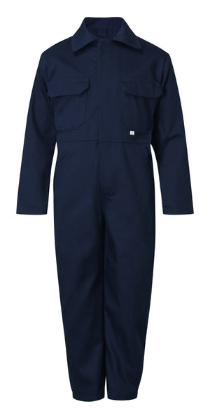 Fort Tearaway Junior Coverall in NAVY BLUE by FORT — Custom branded clothing by Print Press, featuring premium embroidery produced in our specialist print lab in the UK.
