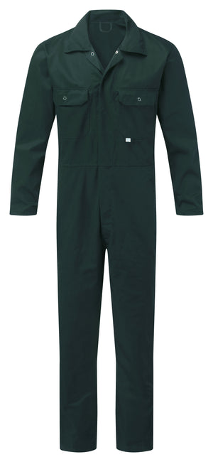 Fort Stud Front Coverall in GREEN by FORT — Custom branded clothing by Print Press, featuring premium embroidery produced in our specialist print lab in the UK.