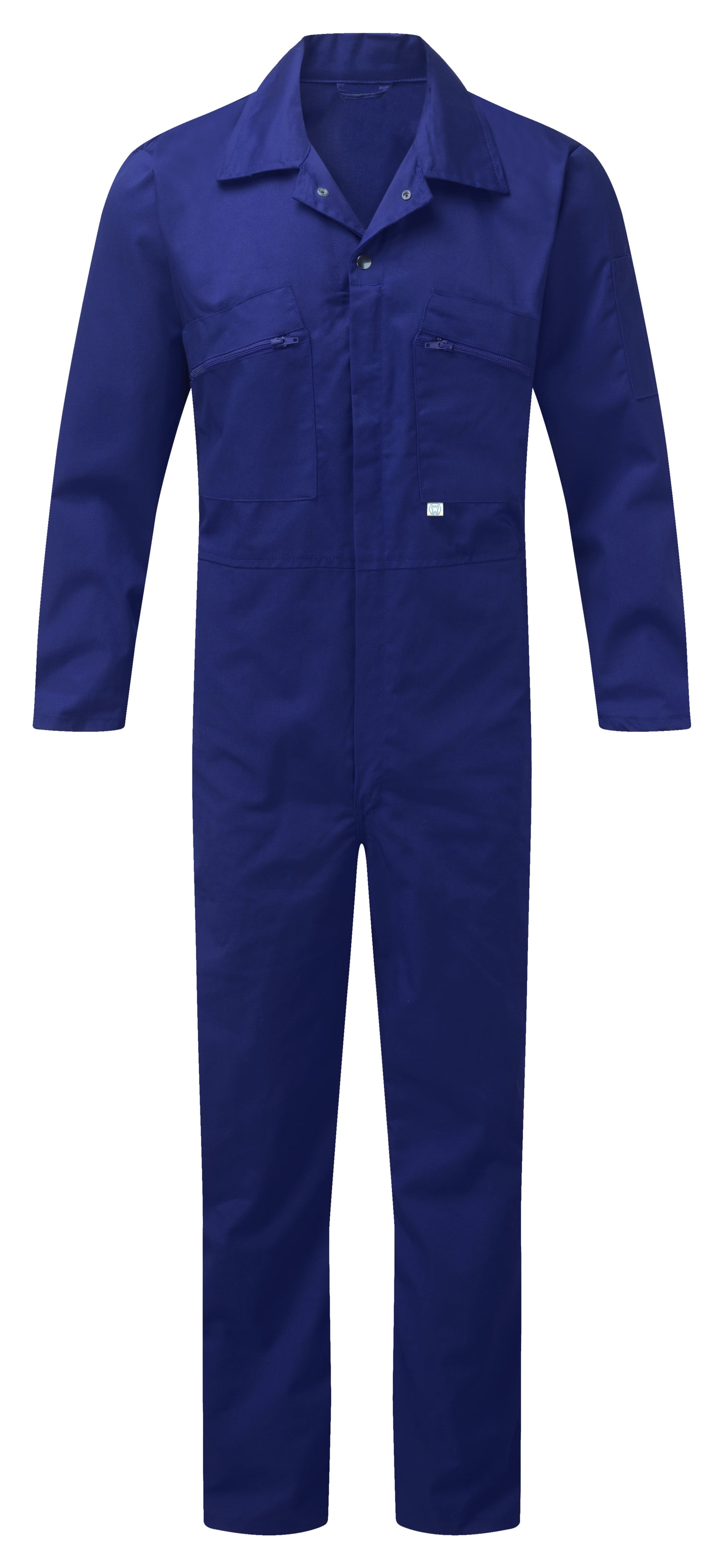 Fort Zip Front Coverall in ROYAL BLUE by FORT — Custom branded clothing by Print Press, featuring premium embroidery produced in our specialist print lab in the UK.