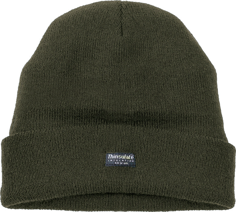 Thinsulate Knitted Watch Hat in ONE SIZE GREEN by FORT — Custom branded clothing by Print Press, featuring premium embroidery produced in our specialist print lab in the UK.