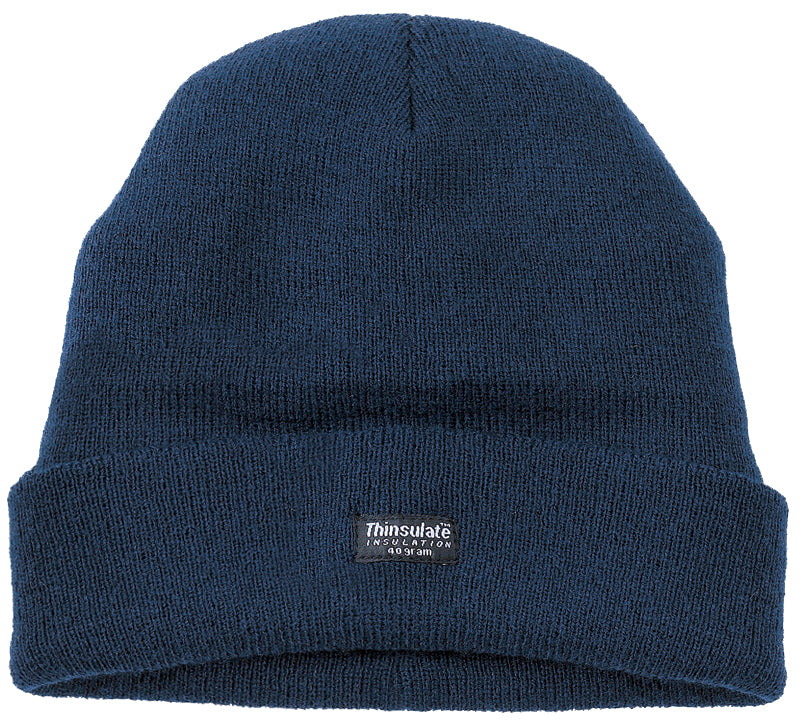Thinsulate Knitted Watch Hat in ONE SIZE NAVY BLUE by FORT — Custom branded clothing by Print Press, featuring premium embroidery produced in our specialist print lab in the UK.
