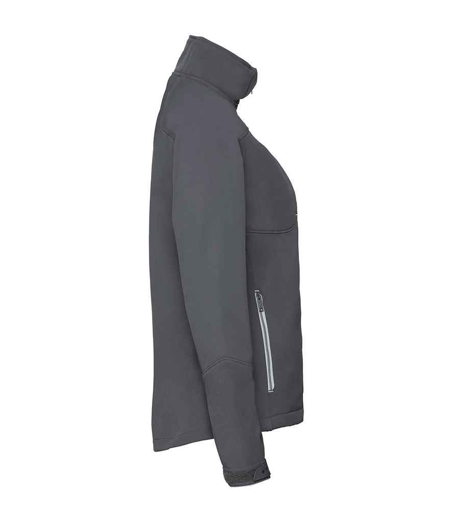 Russell Ladies Bionic Soft Shell Jacket in by Russell — Custom branded clothing by Print Press, featuring premium embroidery produced in our specialist print lab in the UK.