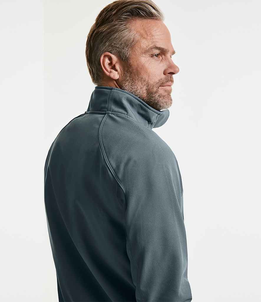 Russell Bionic Soft Shell Jacket in by Russell — Custom branded clothing by Print Press, featuring premium embroidery produced in our specialist print lab in the UK.