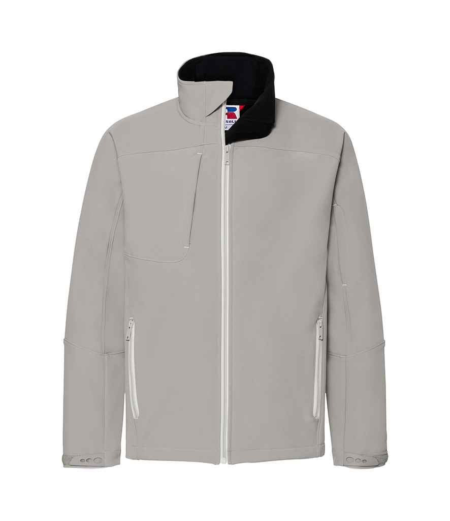 Russell Bionic Soft Shell Jacket in Stone by Russell — Custom branded clothing by Print Press, featuring premium embroidery produced in our specialist print lab in the UK.