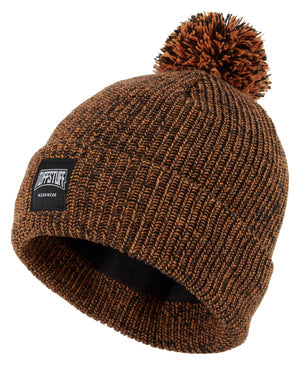 Tuffstuff Elite Bobble Hat in ONE SIZE ORANGE by TUFFSTUFF — Custom branded clothing by Print Press, featuring premium embroidery produced in our specialist print lab in the UK.