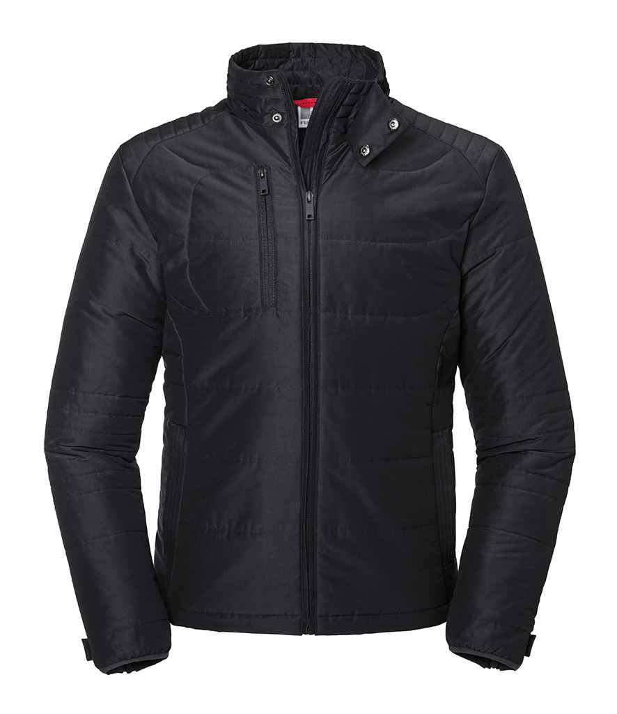 Russell Cross Padded Jacket in by Russell — Custom branded clothing by Print Press, featuring premium embroidery produced in our specialist print lab in the UK.