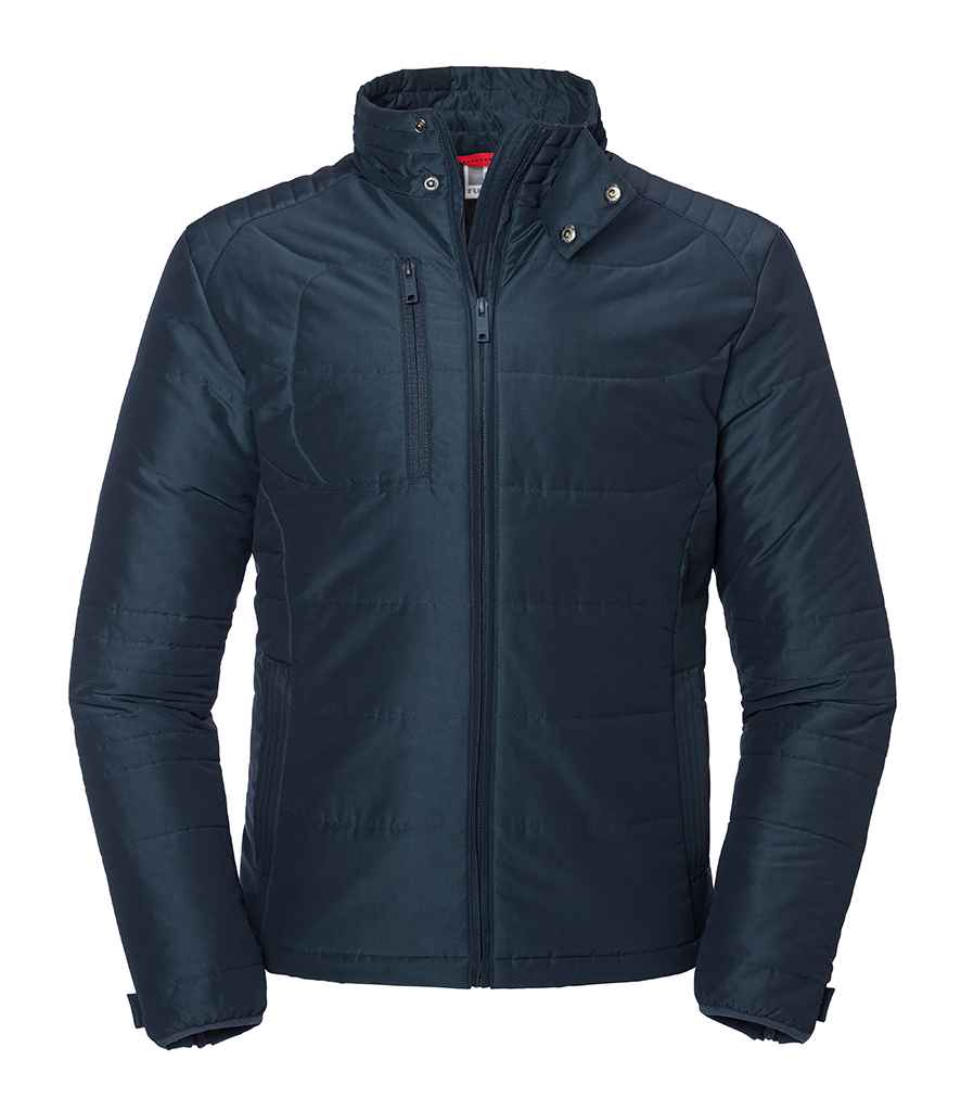 Russell Cross Padded Jacket in by Russell — Custom branded clothing by Print Press, featuring premium embroidery produced in our specialist print lab in the UK.