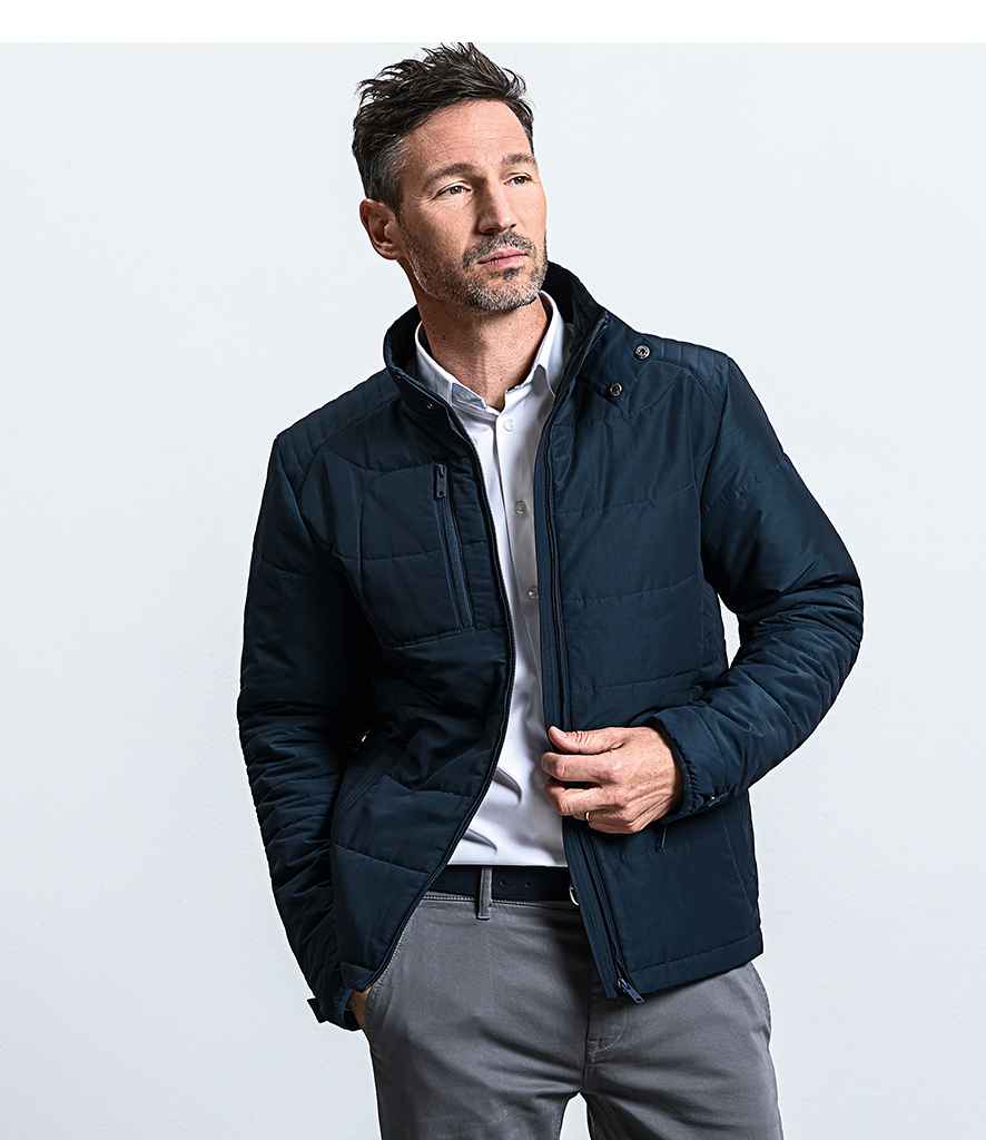 Russell Cross Padded Jacket in by Russell — Custom branded clothing by Print Press, featuring premium embroidery produced in our specialist print lab in the UK.