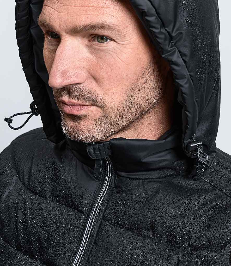 Russell Hooded Nano Padded Jacket in by Russell — Custom branded clothing by Print Press, featuring premium embroidery produced in our specialist print lab in the UK.