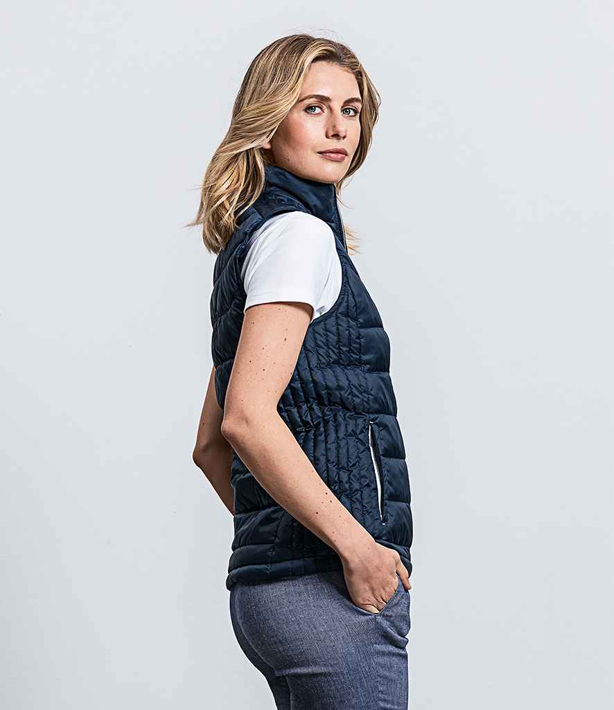 Russell Ladies Nano Padded Bodywarmer in by Russell — Custom branded clothing by Print Press, featuring premium embroidery produced in our specialist print lab in the UK.