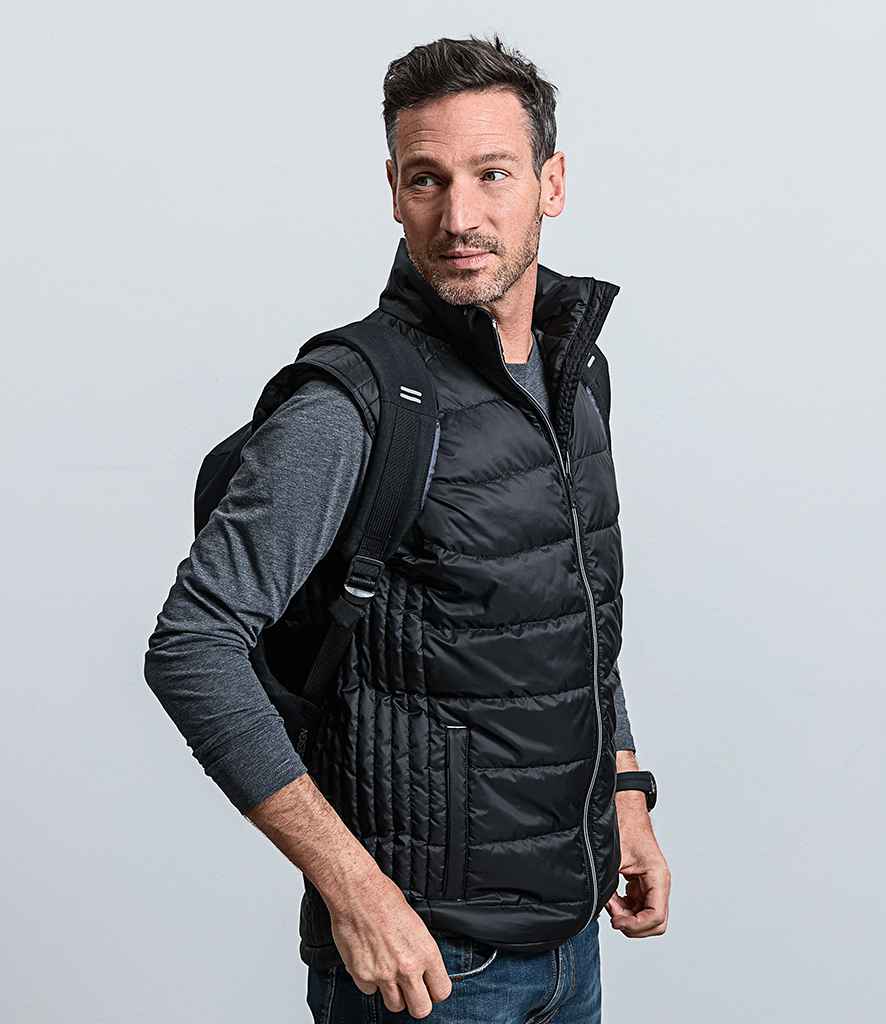 Russell Nano Padded Bodywarmer in by Russell — Custom branded clothing by Print Press, featuring premium embroidery produced in our specialist print lab in the UK.