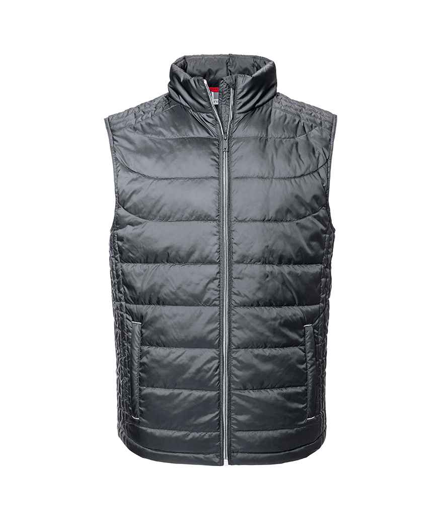 Russell Nano Padded Bodywarmer in by Russell — Custom branded clothing by Print Press, featuring premium embroidery produced in our specialist print lab in the UK.
