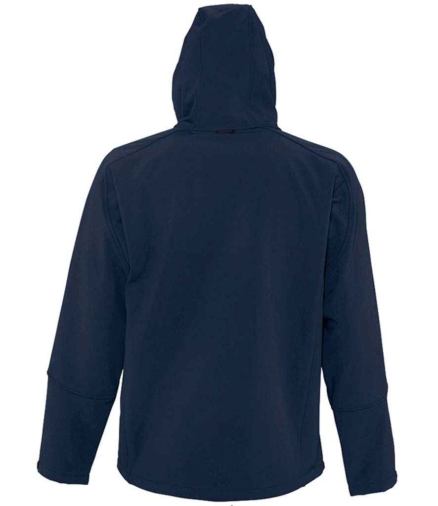 SOL'S Replay Hooded Soft Shell Jacket in by SOL'S — Custom branded clothing by Print Press, featuring premium embroidery produced in our specialist print lab in the UK.