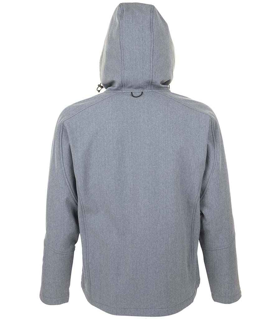 SOL'S Replay Hooded Soft Shell Jacket in by SOL'S — Custom branded clothing by Print Press, featuring premium embroidery produced in our specialist print lab in the UK.