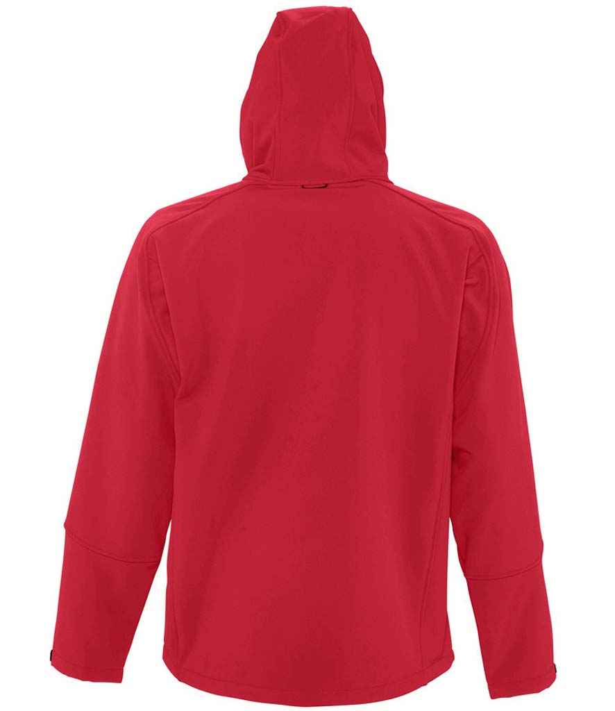 SOL'S Replay Hooded Soft Shell Jacket in by SOL'S — Custom branded clothing by Print Press, featuring premium embroidery produced in our specialist print lab in the UK.
