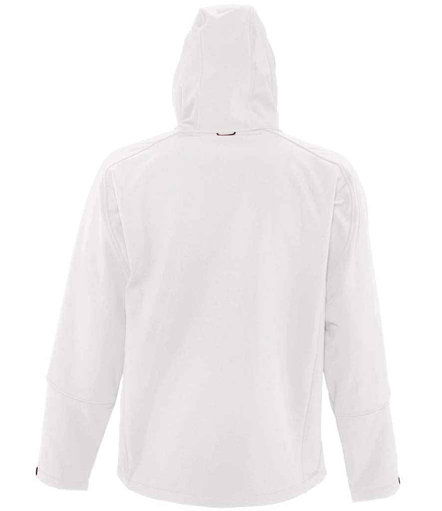 SOL'S Replay Hooded Soft Shell Jacket in by SOL'S — Custom branded clothing by Print Press, featuring premium embroidery produced in our specialist print lab in the UK.