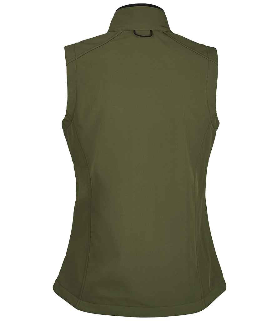 SOL'S Ladies Rallye Soft Shell Bodywarmer in by SOL'S — Custom branded clothing by Print Press, featuring premium embroidery produced in our specialist print lab in the UK.