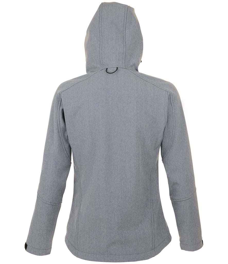 SOL'S Ladies Replay Hooded Soft Shell Jacket in by SOL'S — Custom branded clothing by Print Press, featuring premium embroidery produced in our specialist print lab in the UK.