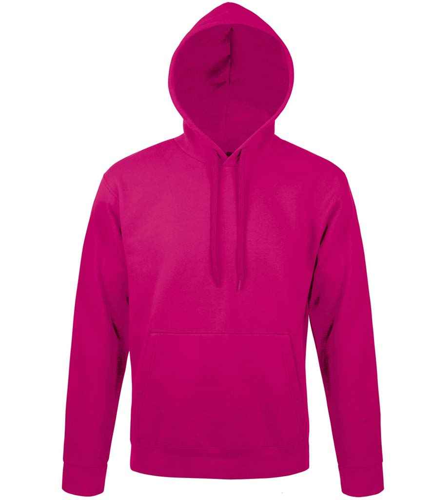 SOL'S Unisex Snake Hooded Sweatshirt in Fuchsia by SOL'S — Custom branded clothing by Print Press, featuring premium embroidery produced in our specialist print lab in the UK.