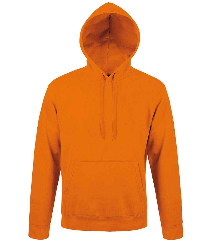 SOL'S Unisex Snake Hooded Sweatshirt in Orange by SOL'S — Custom branded clothing by Print Press, featuring premium embroidery produced in our specialist print lab in the UK.