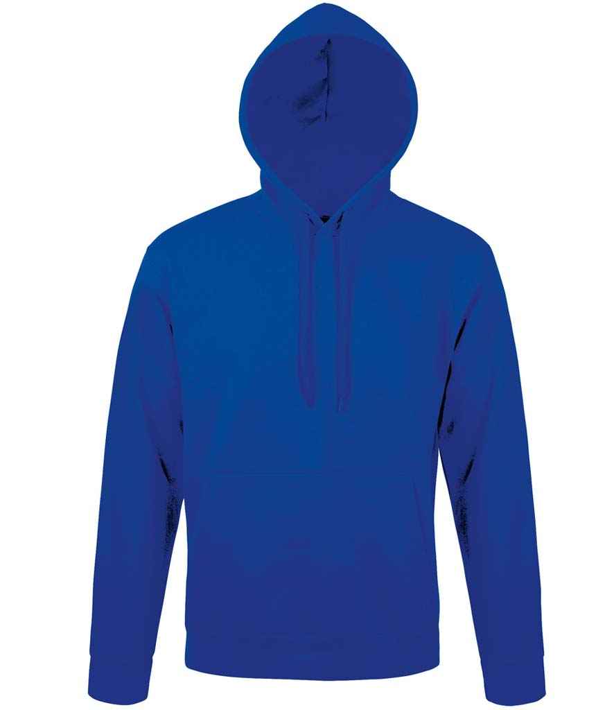 SOL'S Unisex Snake Hooded Sweatshirt in Royal Blue by SOL'S — Custom branded clothing by Print Press, featuring premium embroidery produced in our specialist print lab in the UK.