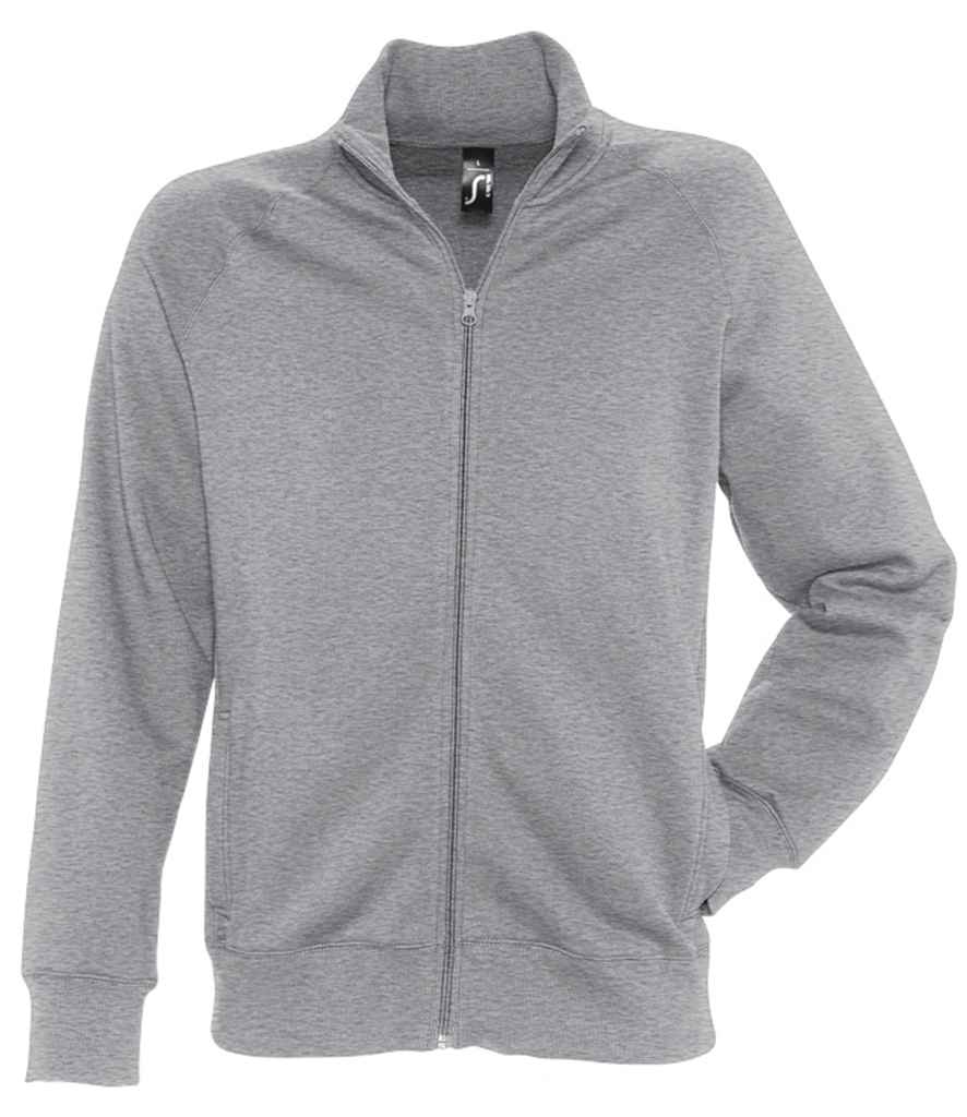 SOL'S Sundae Sweat Jacket in Deep Grey Marl by SOL'S — Custom branded clothing by Print Press, featuring premium embroidery produced in our specialist print lab in the UK.