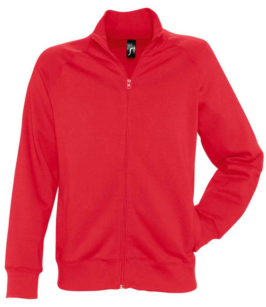 SOL'S Sundae Sweat Jacket in Red by SOL'S — Custom branded clothing by Print Press, featuring premium embroidery produced in our specialist print lab in the UK.