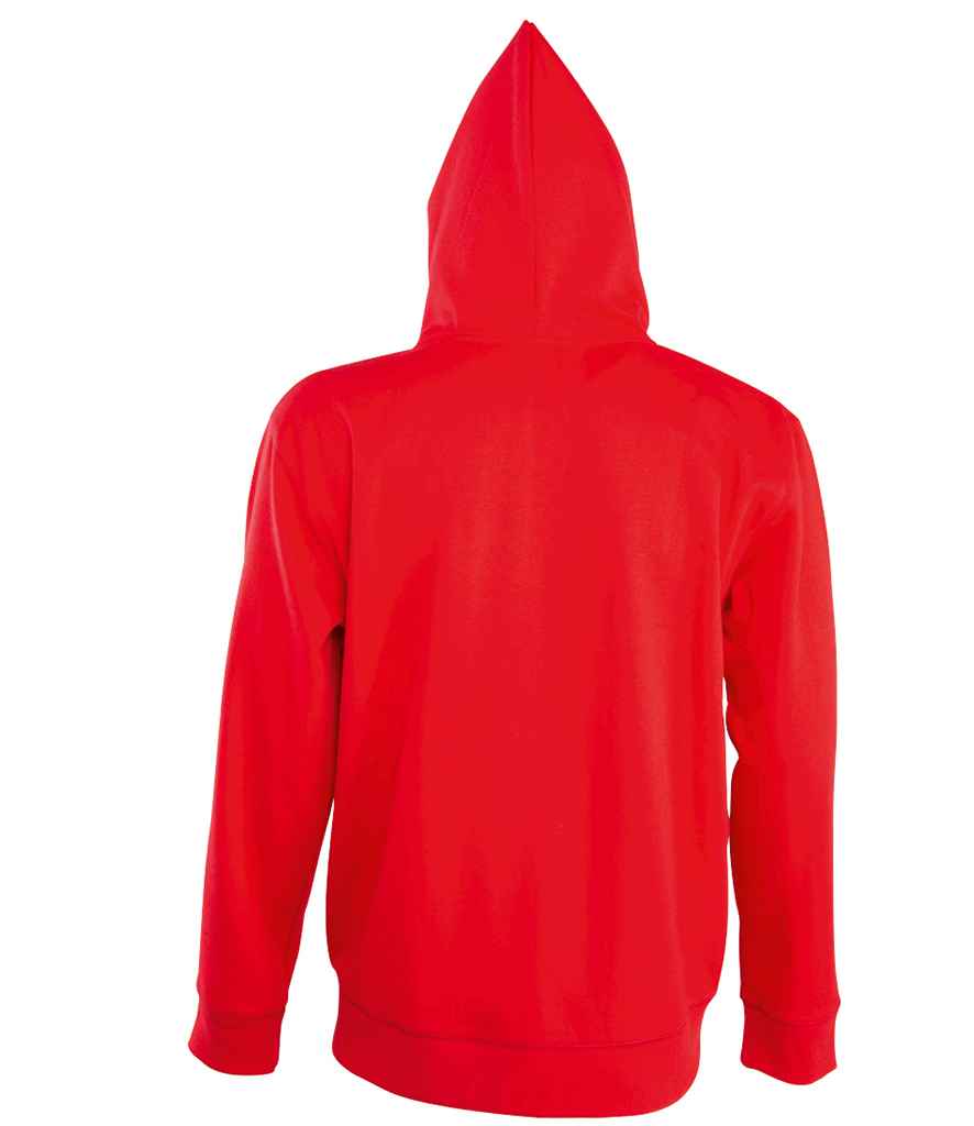 SOL'S Seven Zip Hooded Sweatshirt in by SOL'S — Custom branded clothing by Print Press, featuring premium embroidery produced in our specialist print lab in the UK.