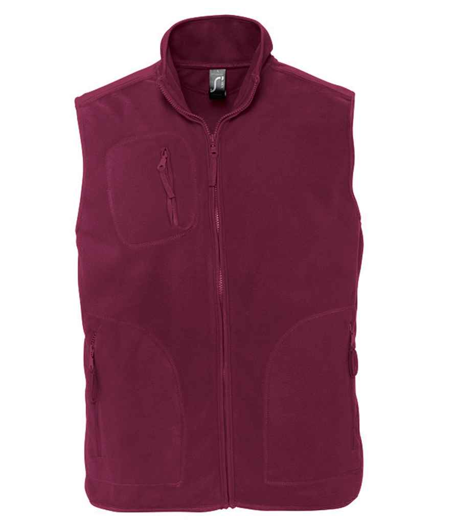 SOL'S Unisex Norway Fleece Bodywarmer in by SOL'S — Custom branded clothing by Print Press, featuring premium embroidery produced in our specialist print lab in the UK.