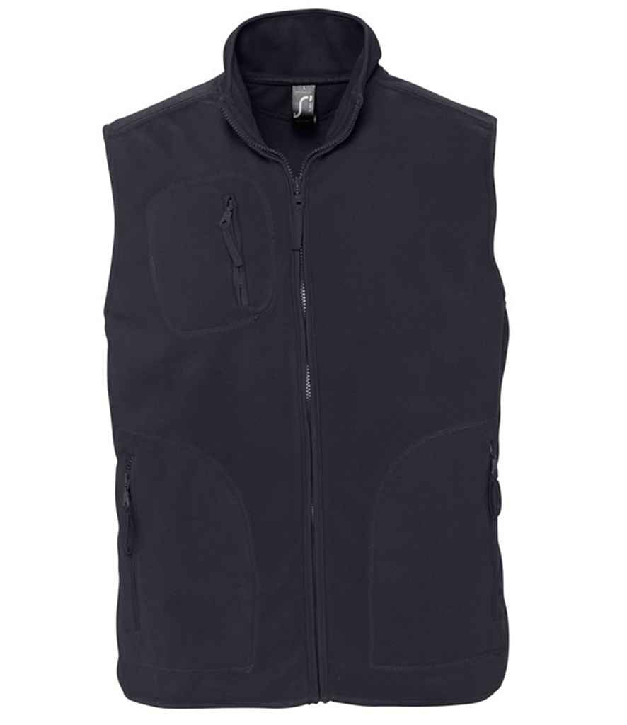 SOL'S Unisex Norway Fleece Bodywarmer in Charcoal by SOL'S — Custom branded clothing by Print Press, featuring premium embroidery produced in our specialist print lab in the UK.