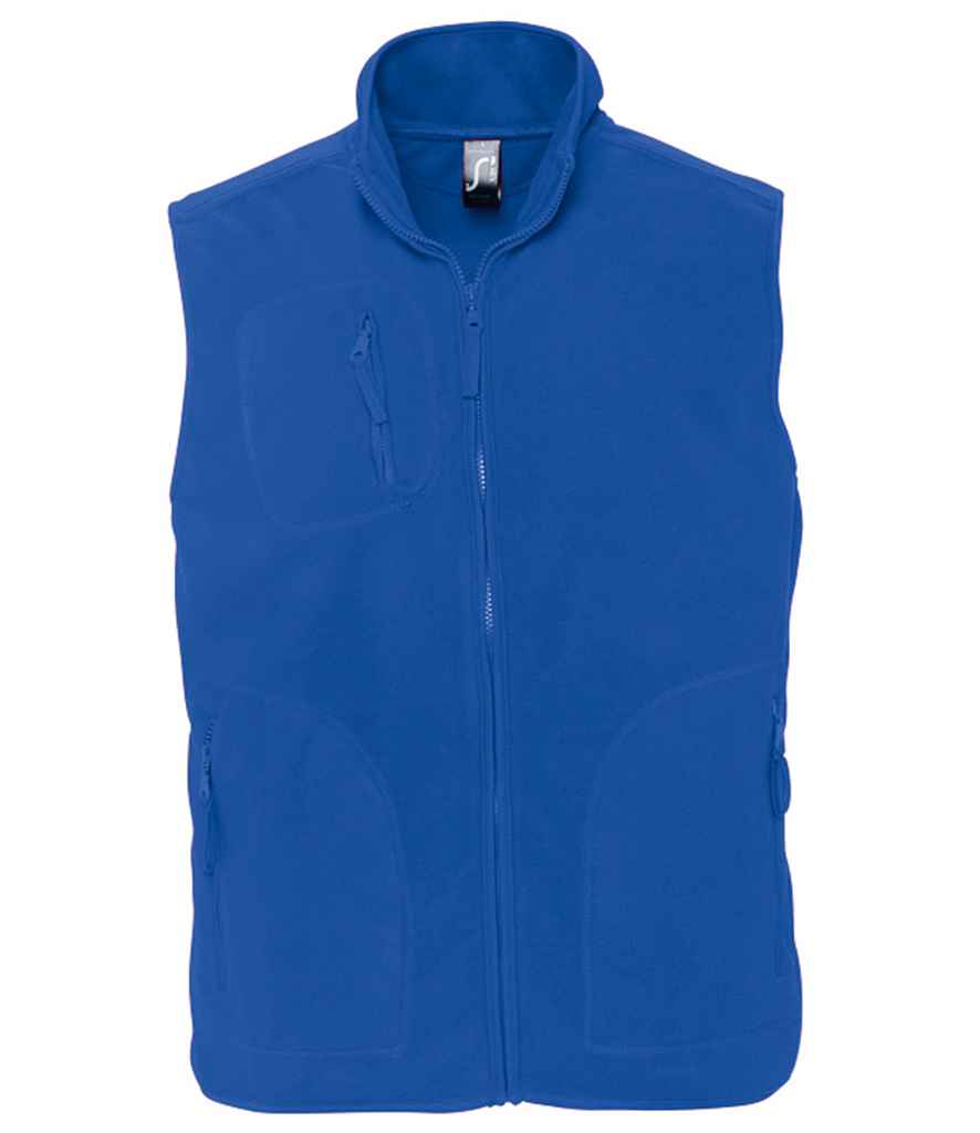 SOL'S Unisex Norway Fleece Bodywarmer in Royal Blue by SOL'S — Custom branded clothing by Print Press, featuring premium embroidery produced in our specialist print lab in the UK.