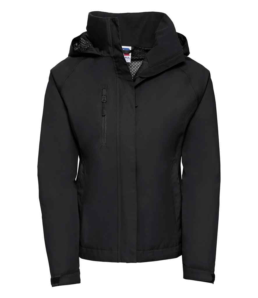 Russell Ladies HydraPlus 2000 Jacket in Black by Russell — Custom branded clothing by Print Press, featuring premium embroidery produced in our specialist print lab in the UK.