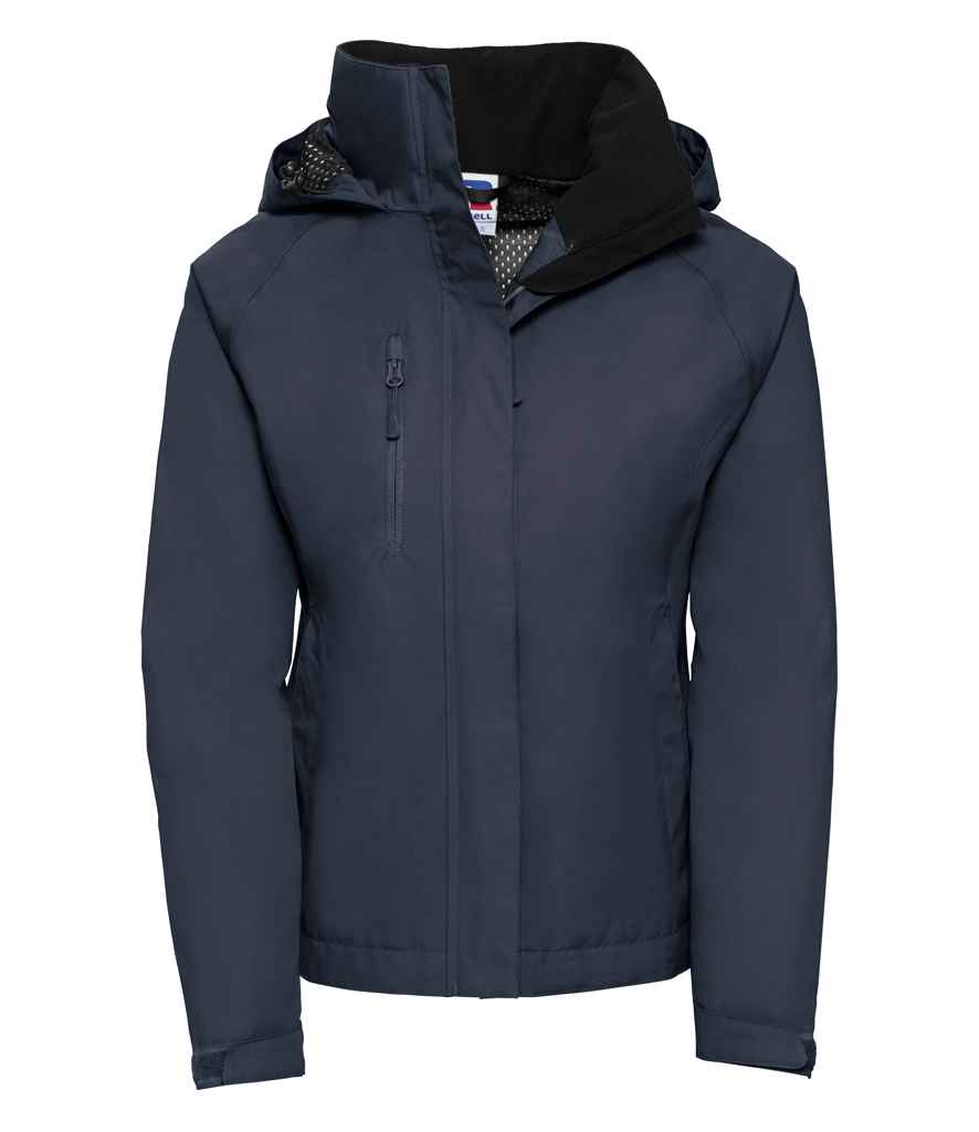 Russell Ladies HydraPlus 2000 Jacket in French Navy by Russell — Custom branded clothing by Print Press, featuring premium embroidery produced in our specialist print lab in the UK.