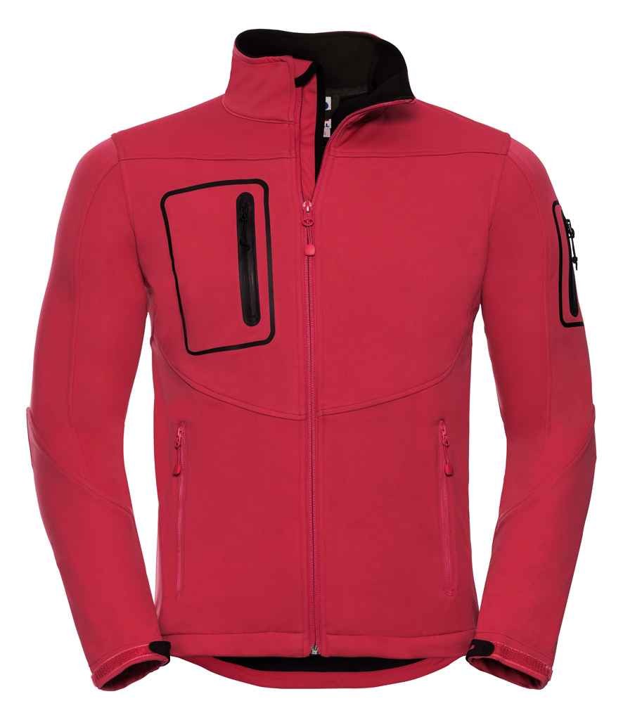 Russell Sports Shell 5000 Jacket in Classic Red by Russell — Custom branded clothing by Print Press, featuring premium embroidery produced in our specialist print lab in the UK.