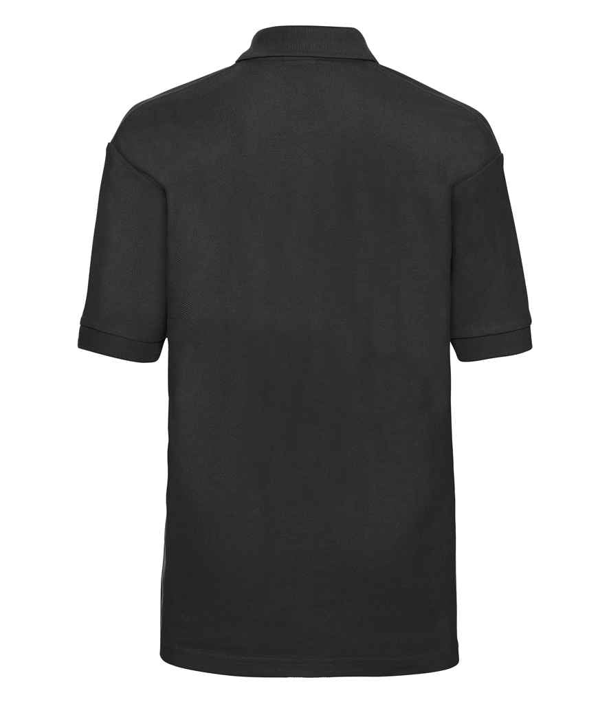Russell Schoolgear Kids Poly/Cotton Piqué Polo Shirt in by Russell — Custom branded clothing by Print Press, featuring premium embroidery produced in our specialist print lab in the UK.