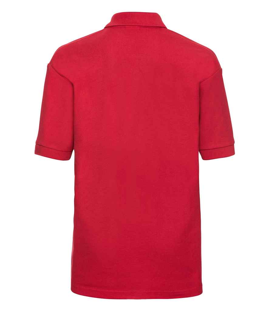 Russell Schoolgear Kids Poly/Cotton Piqué Polo Shirt in by Russell — Custom branded clothing by Print Press, featuring premium embroidery produced in our specialist print lab in the UK.