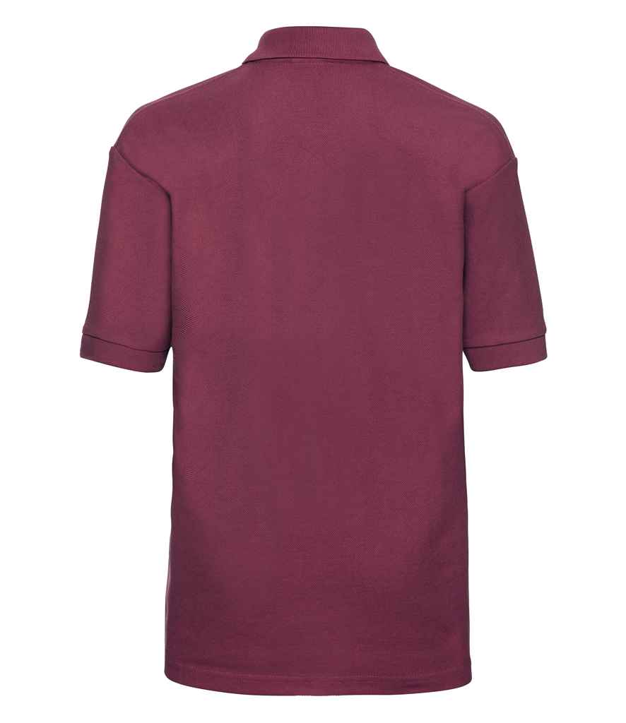 Russell Schoolgear Kids Poly/Cotton Piqué Polo Shirt in by Russell — Custom branded clothing by Print Press, featuring premium embroidery produced in our specialist print lab in the UK.