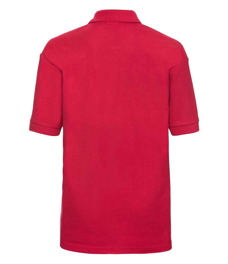 Russell Schoolgear Kids Poly/Cotton Piqué Polo Shirt in by Russell — Custom branded clothing by Print Press, featuring premium embroidery produced in our specialist print lab in the UK.