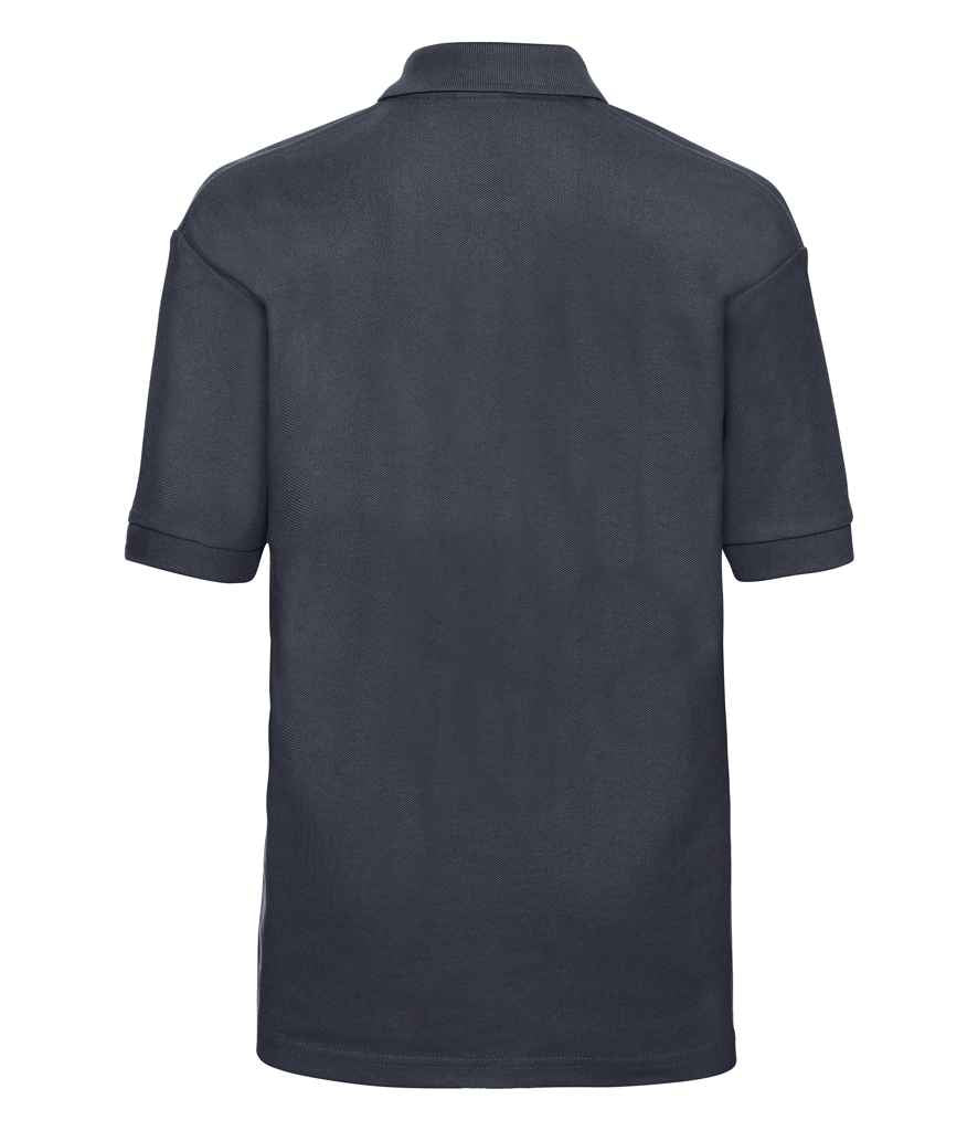 Russell Schoolgear Kids Poly/Cotton Piqué Polo Shirt in by Russell — Custom branded clothing by Print Press, featuring premium embroidery produced in our specialist print lab in the UK.
