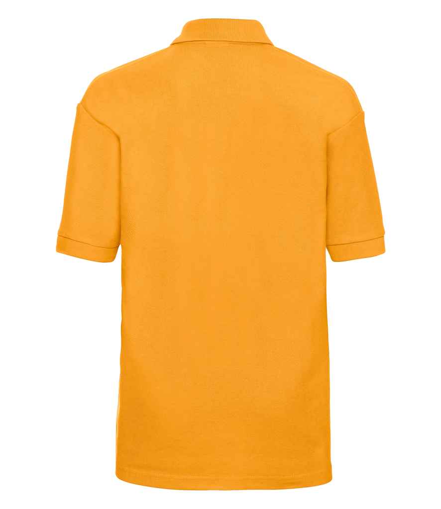 Russell Schoolgear Kids Poly/Cotton Piqué Polo Shirt in by Russell — Custom branded clothing by Print Press, featuring premium embroidery produced in our specialist print lab in the UK.