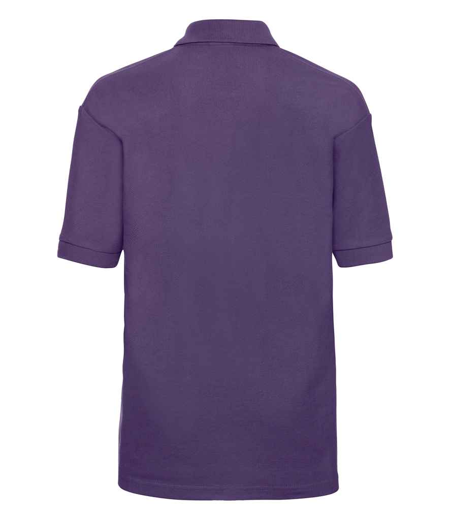 Russell Schoolgear Kids Poly/Cotton Piqué Polo Shirt in by Russell — Custom branded clothing by Print Press, featuring premium embroidery produced in our specialist print lab in the UK.