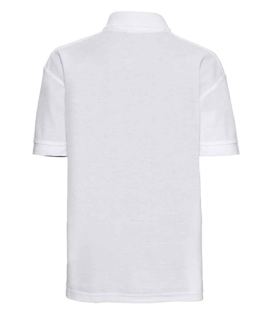 Russell Schoolgear Kids Poly/Cotton Piqué Polo Shirt in by Russell — Custom branded clothing by Print Press, featuring premium embroidery produced in our specialist print lab in the UK.