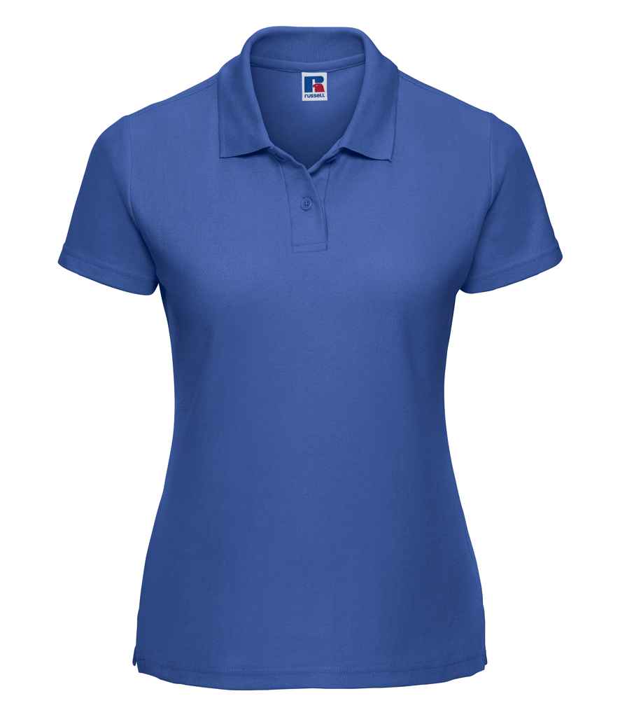 Russell Ladies Classic Poly/Cotton Piqué Polo Shirt in Bright Royal by Russell — Custom branded clothing by Print Press, featuring premium embroidery produced in our specialist print lab in the UK.