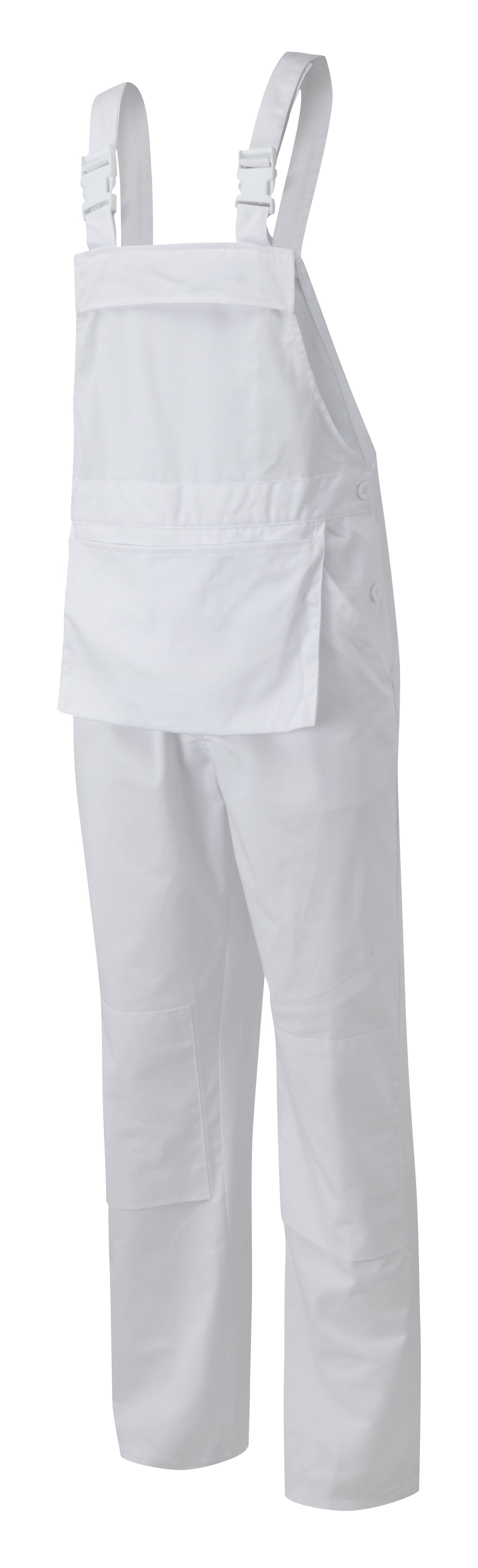 Fort Bib & Brace Overall in WHITE by FORT — Custom branded clothing by Print Press, featuring premium embroidery produced in our specialist print lab in the UK.