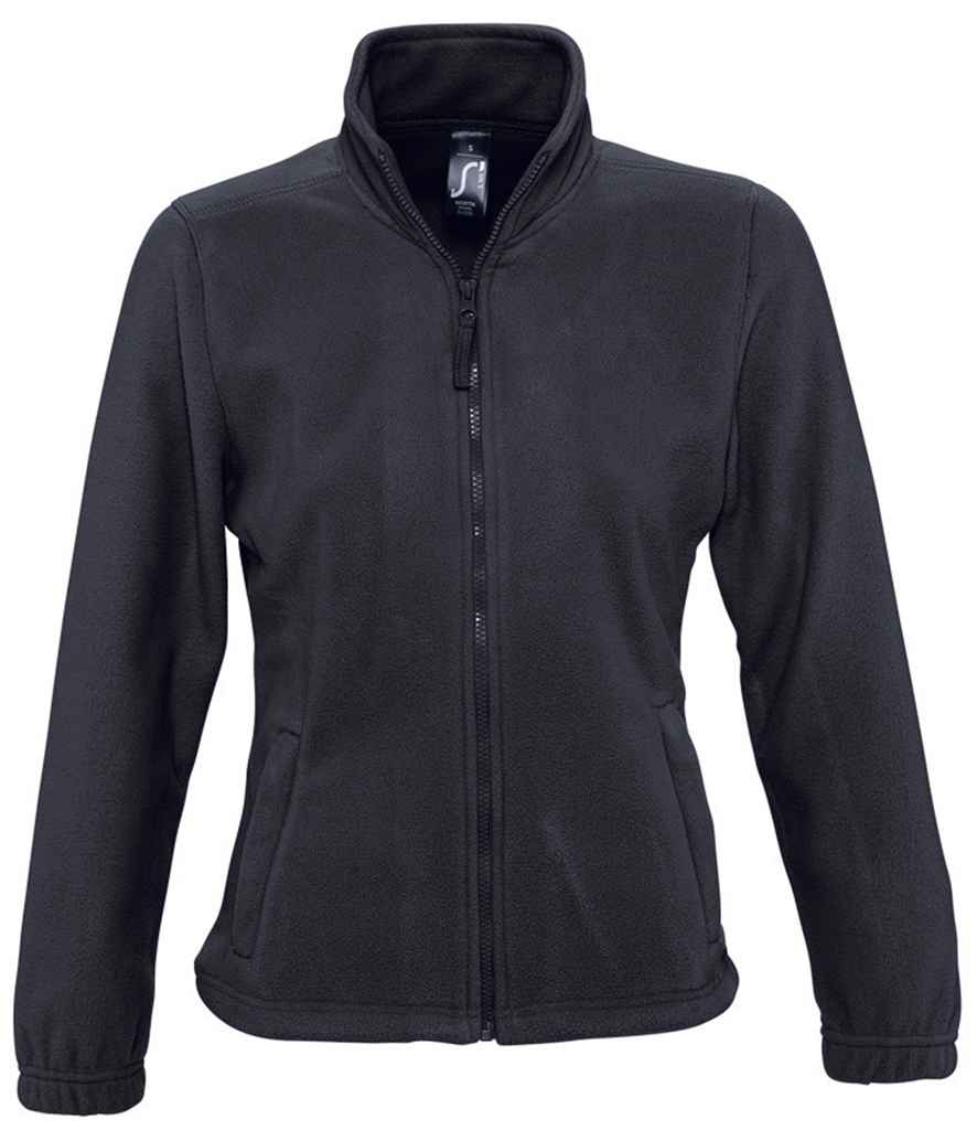 SOL'S Ladies North Fleece Jacket in Charcoal by SOL'S — Custom branded clothing by Print Press, featuring premium embroidery produced in our specialist print lab in the UK.