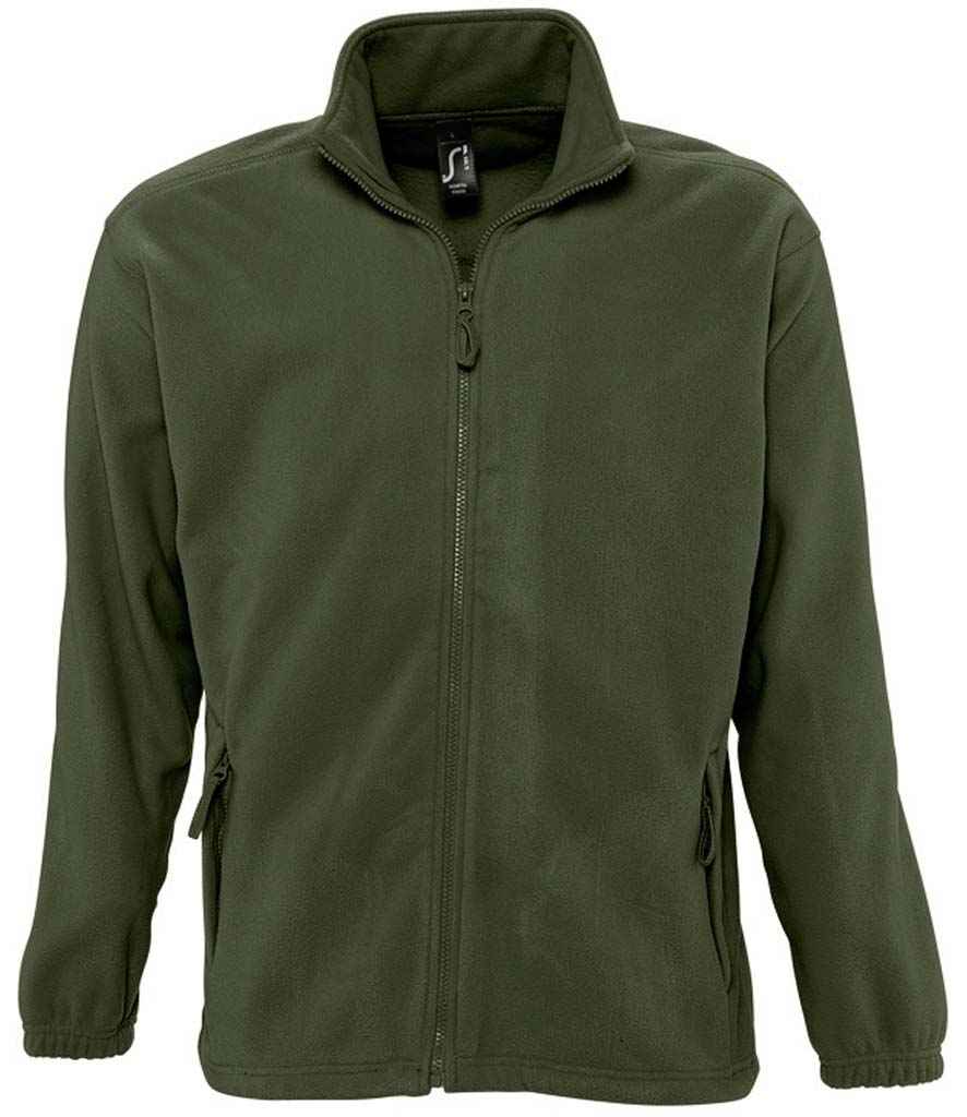 SOL'S North Fleece Jacket in Army by SOL'S — Custom branded clothing by Print Press, featuring premium embroidery produced in our specialist print lab in the UK.