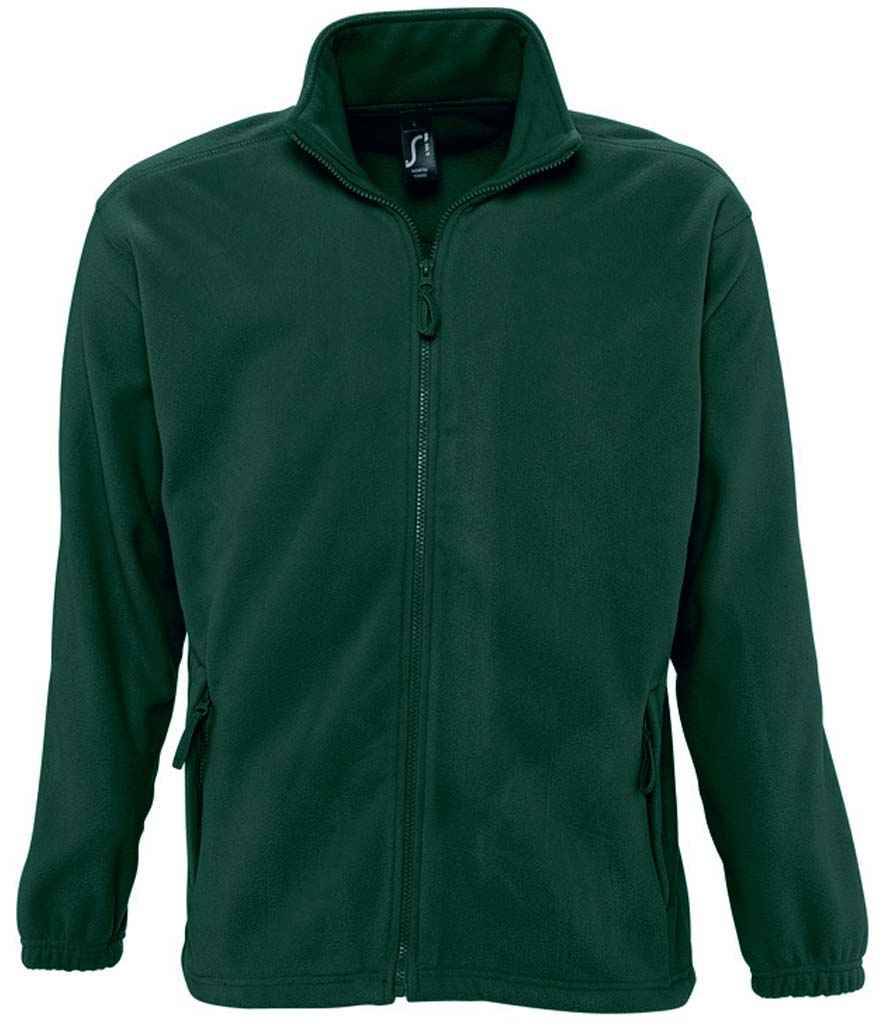 SOL'S North Fleece Jacket in Green by SOL'S — Custom branded clothing by Print Press, featuring premium embroidery produced in our specialist print lab in the UK.