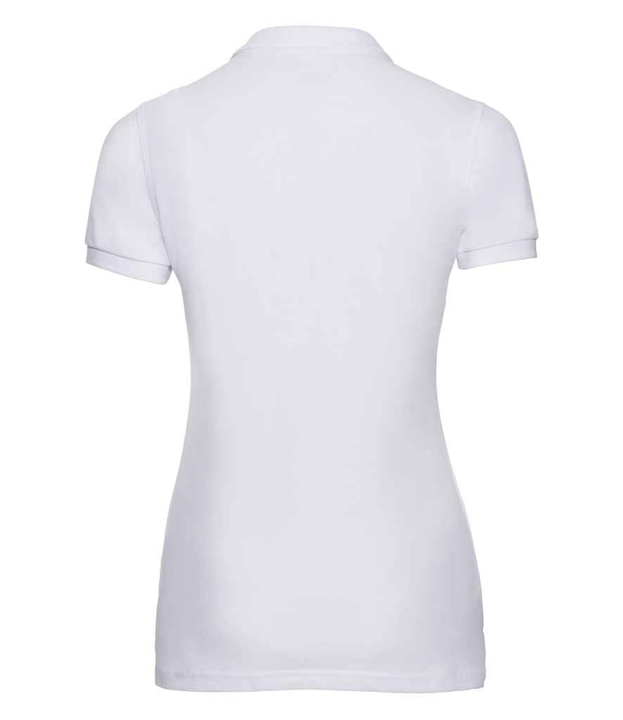 Russell Ladies Stretch Piqué Polo Shirt in by Russell — Custom branded clothing by Print Press, featuring premium embroidery produced in our specialist print lab in the UK.