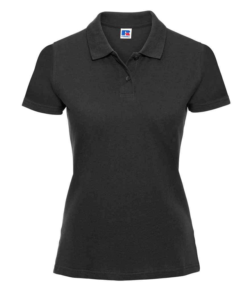 Russell Ladies Classic Cotton Piqué Polo Shirt in by Russell — Custom branded clothing by Print Press, featuring premium embroidery produced in our specialist print lab in the UK.