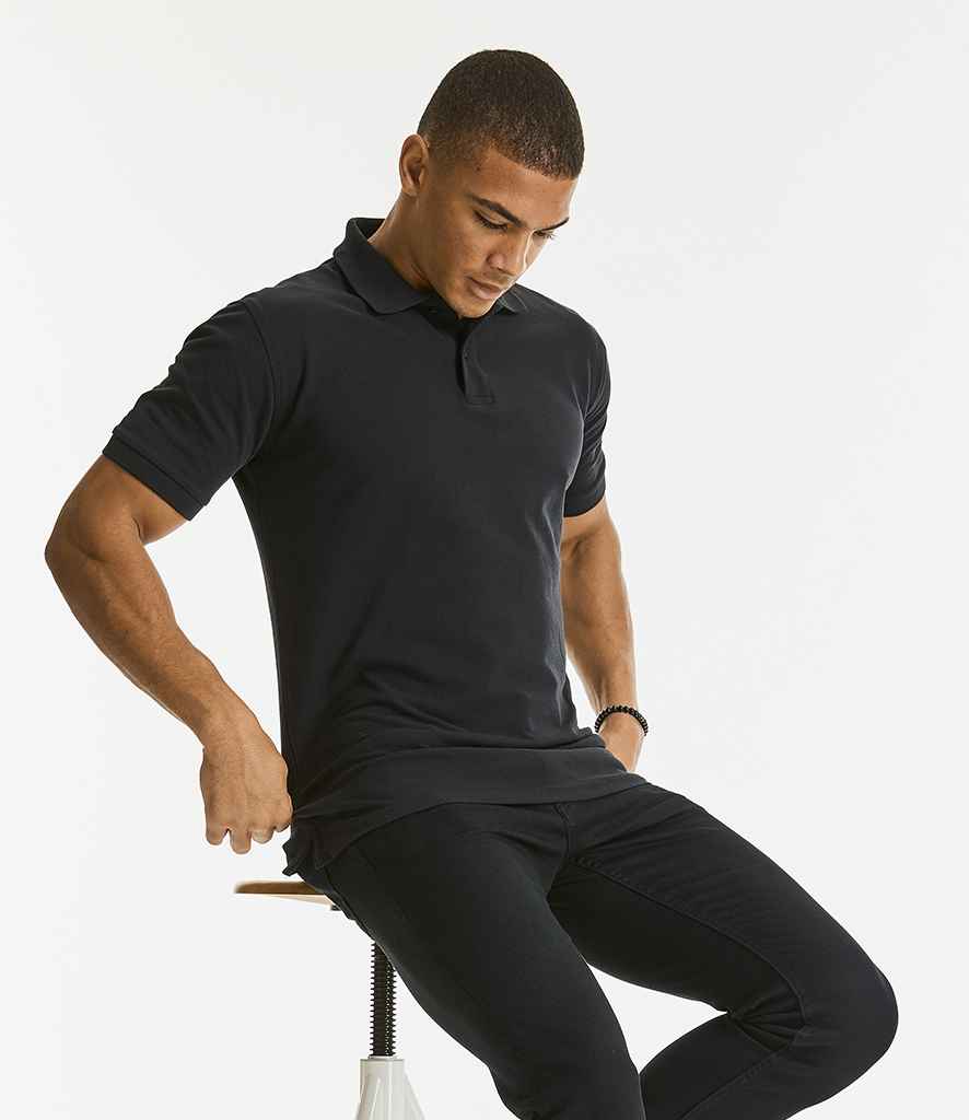 Russell Classic Cotton Piqué Polo Shirt in by Russell — Custom branded clothing by Print Press, featuring premium embroidery produced in our specialist print lab in the UK.